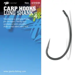 Levný Giants fishing Háček s očkem Long Shank 10ks