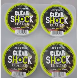 JET FISH Šokový vlasec Shock leader clear 100m Must-Have