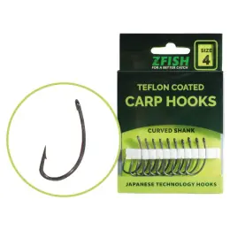 Vrácení Zdarma Zfish Teflonové Háčky Curved Shank