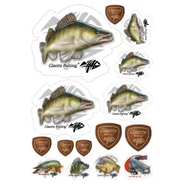 Giants fishing Mix nálepek Giants Fishing Candát ( 15ks ) Sleva