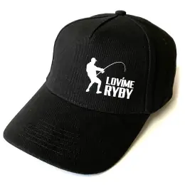 Značkový Kšiltovka Lovíme ryby Black classic