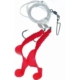 Přímo Od Výrobce ICE fish - Twister MAXI návazec, 5/0, 0,90mm, 160cm - bal 2ks, červený