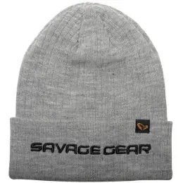 SAVAGE GEAR - Čepice Fold-up beanie light grey melange Cenová Bomba