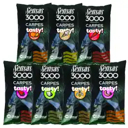 Cenová Bomba Sensas - Krmítková směs 3000 Carp tasty, 1kg