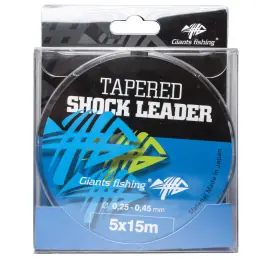 Aktuální Giants fishing Ujímaný šokový vlasec Tapered Shock Leader 5 x 15 m