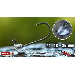 Red Bass - Neváznoucí jigová hlavička StandUp Pro Sickle, vel. 1, bal. 5ks Vrácení Zdarma