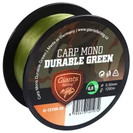 Giants fishing Vlasec Carp Mono Durable Green, 1200m Vysoce Kvalitní