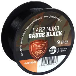 Giants fishing Vlasec Carp Mono Gaube Black, 1200m Poslední Šance