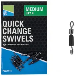 Sezónní Sleva PRESTON INNOVATIONS - Obratlík Quick Change Swivels - Medium