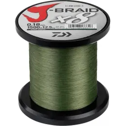Omezená Nabídka DAIWA - Šňůra J-Braid X8 Dark green - Návin