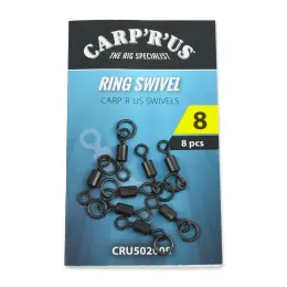 Carp‘R‘Us Obratlíky s kroužkem Ring Swivel vel.8, 8ks Kup Teď