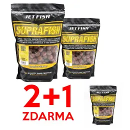 JET FISH Boilie SUPRA FISH 1kg 20mm AKCE 2+1 ZDARMA Výhodná Nabídka