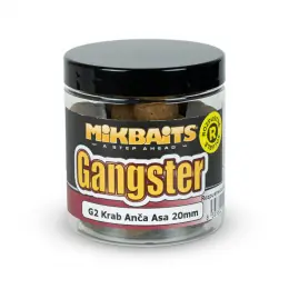 Mikbaits - Rozpustné Boilie Gangster 250ml, 20mm - G2 Krab Ančovička Asa Kup Teď