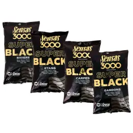 Sensas - Krmítková směs 3000 Super Black 1kg Značkový