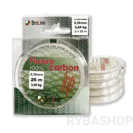 BROLINE - Fluocarbon 100% - 0,42mm - 12m - 10,4kg 2 balení Víkendová Akce
