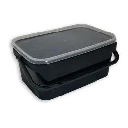 Výprodej CADOX - Kbelík obdélníkový černý - 2,45l