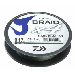 Omezená Nabídka DAIWA - Šňůra J-Braid X4 Dark green