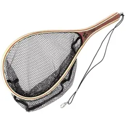 Snowbee Dřevěný raketový podběrák Wooden Landing Net - Large Rychlé Dodání