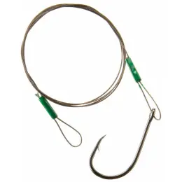 Cormoran - Lanko 7X7 wire leader with loop and single hook vel.2/0 50cm 13kg bal.1ks Omezená Nabídka