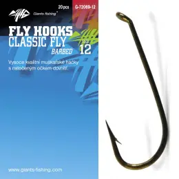 Speciální Cena Giants fishing Háček muškařský Classic Fly 20ks