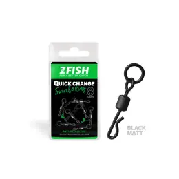 ZFISH - Obratlík Quick Change Swivel with Ring vel.8 Cenový Hit