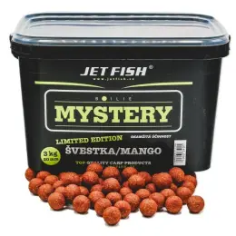 JET FISH Boilie MYSTERY 20mm 3kg - Švestka/Mango Nová Kolekce