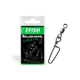 Cenová Bomba ZFISH - Obratlík s Karabinou Rolling Swivel & Coastlock snap
