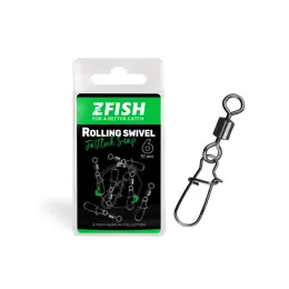 ZFISH - Obratlík s Karabinou Rolling Swivel & Fastlock Snap Zlevněný