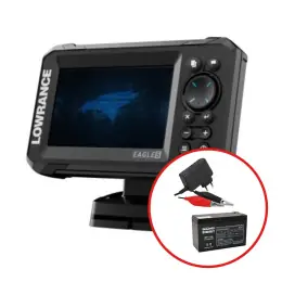 Cenový Hit Lowrance - Sonar EAGLE 5 se sondou 50/200 HDI + baterie 12V/7Ah + nabíječka 0,75A/6/12V